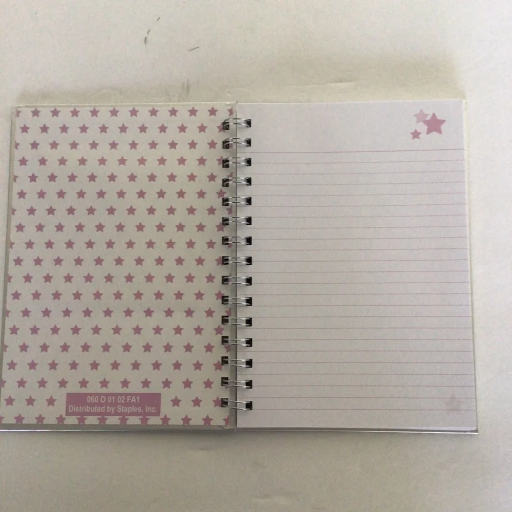 SILVER GLITTER STAR JOURNAL NWT